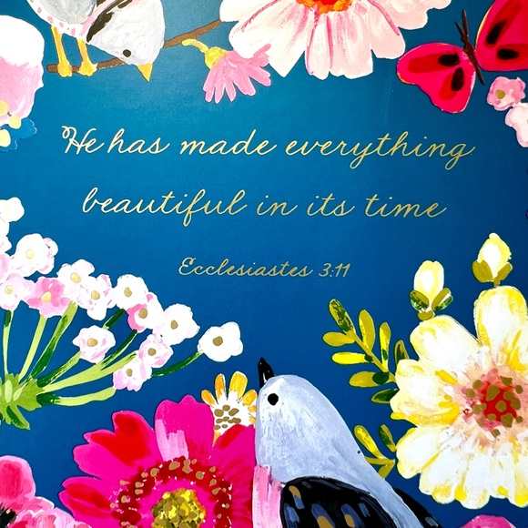 Birds & Flowers Book Box Decor Bible Scripture Spring Garden - Picture 13 of 16